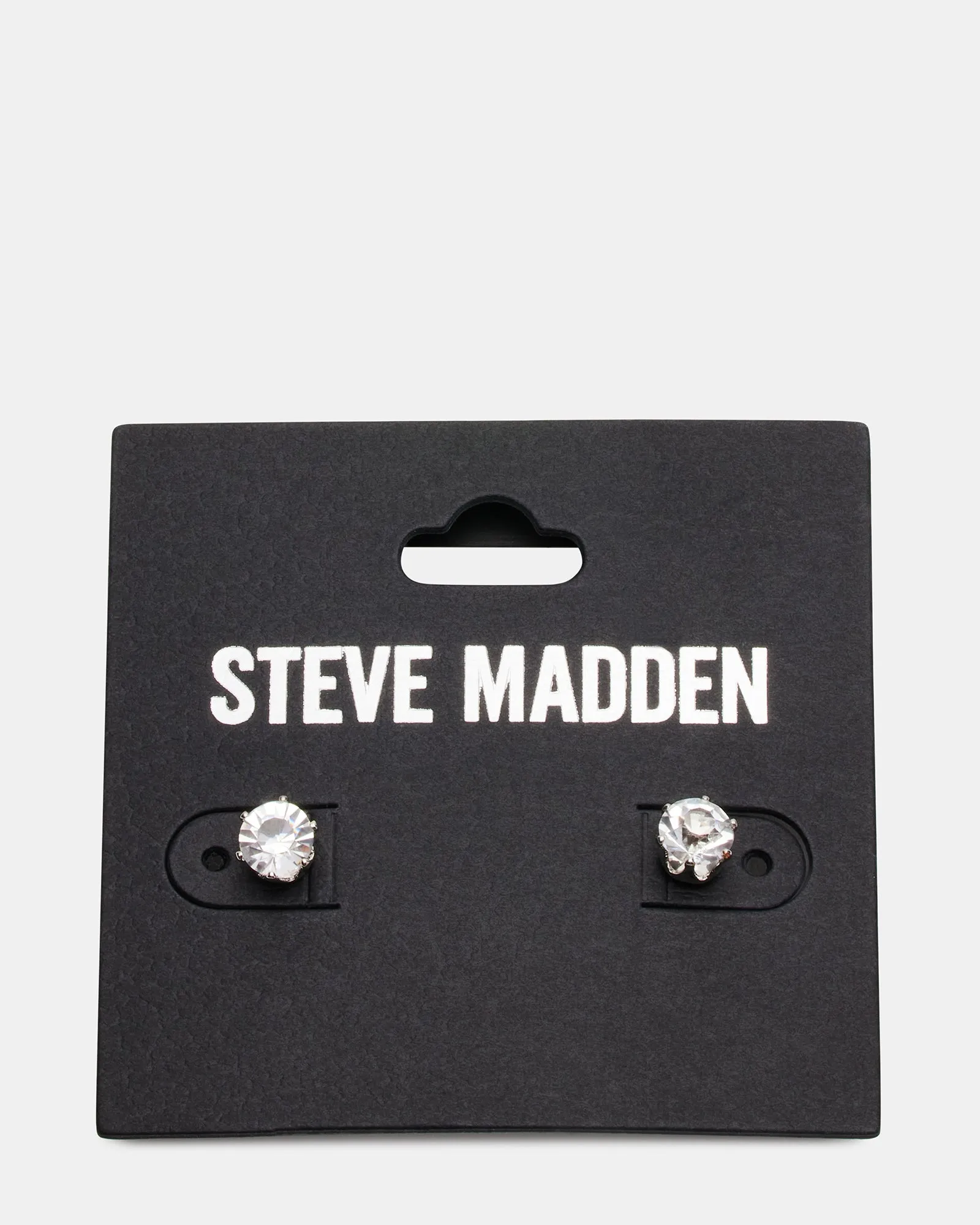 CRYSTAL STUD EARRINGS SILVER sold by Steve Madden product image thumbnail 3
