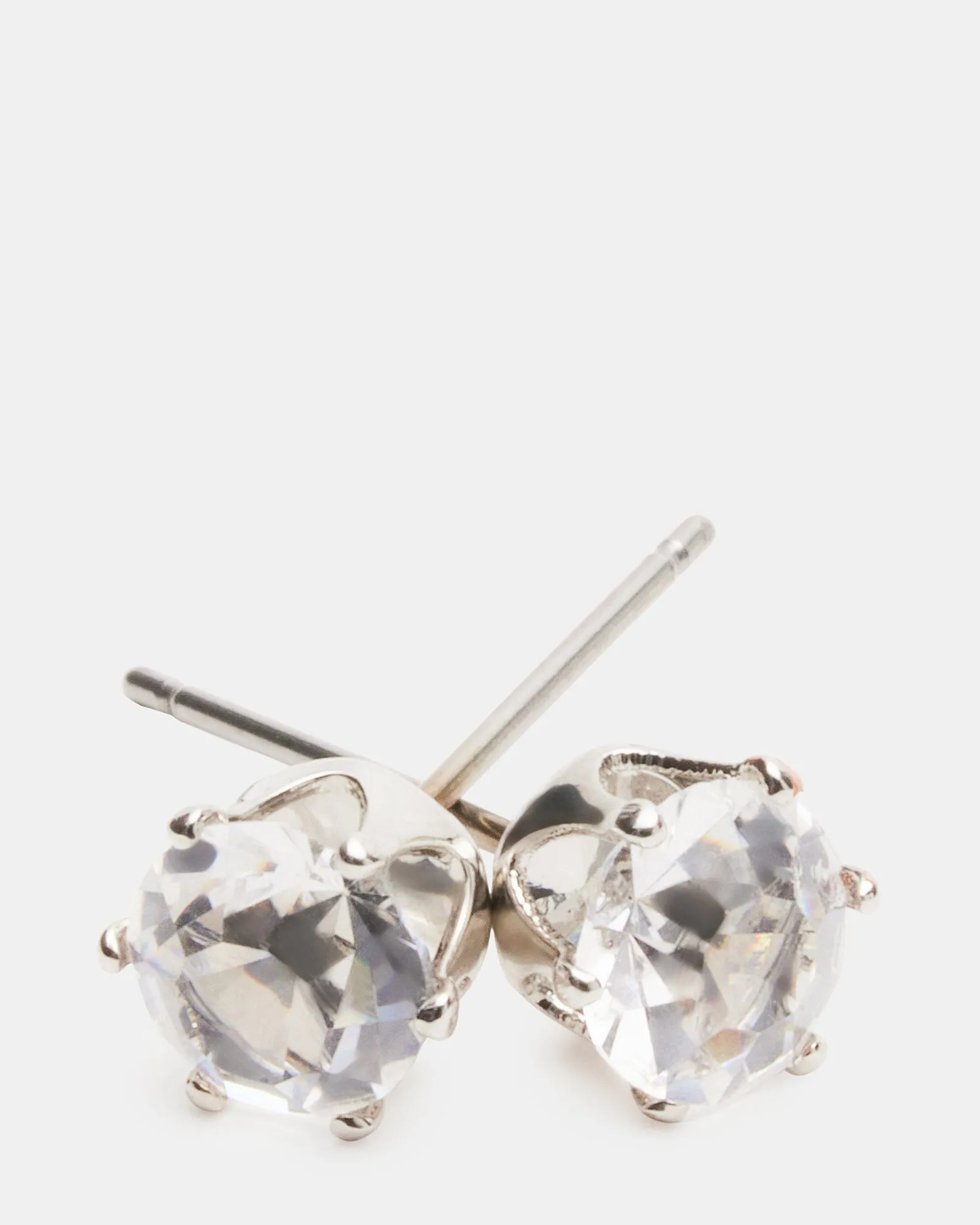 CRYSTAL STUD EARRINGS SILVER sold by Steve Madden product image thumbnail 2