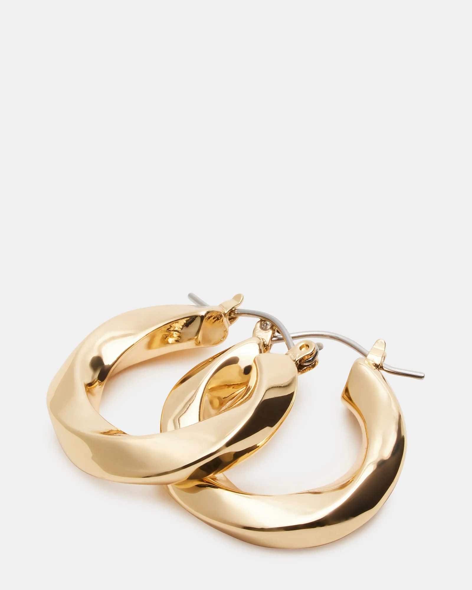 SMALL TWISTED HOOPS GOLD sold by Steve Madden product image thumbnail 2