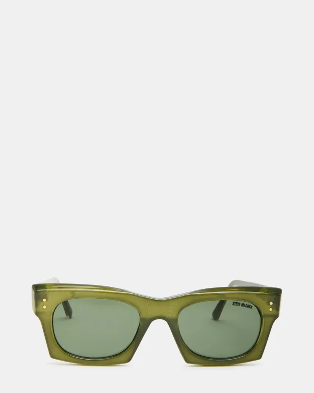 IZAN SUNGLASSES GREEN sold by Steve Madden