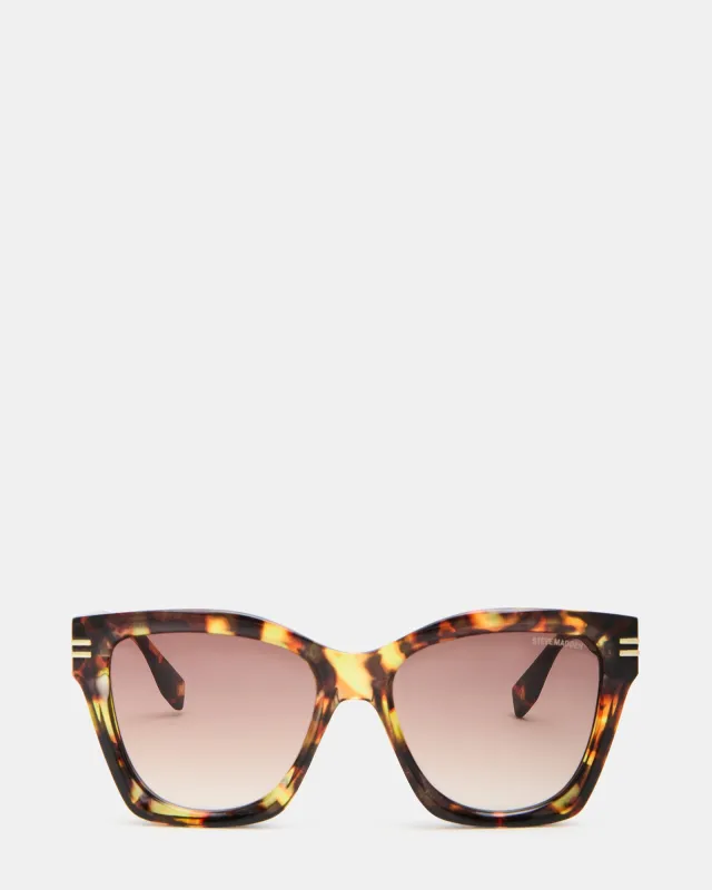 TAISIA SUNGLASSES TORTOISE sold by Steve Madden