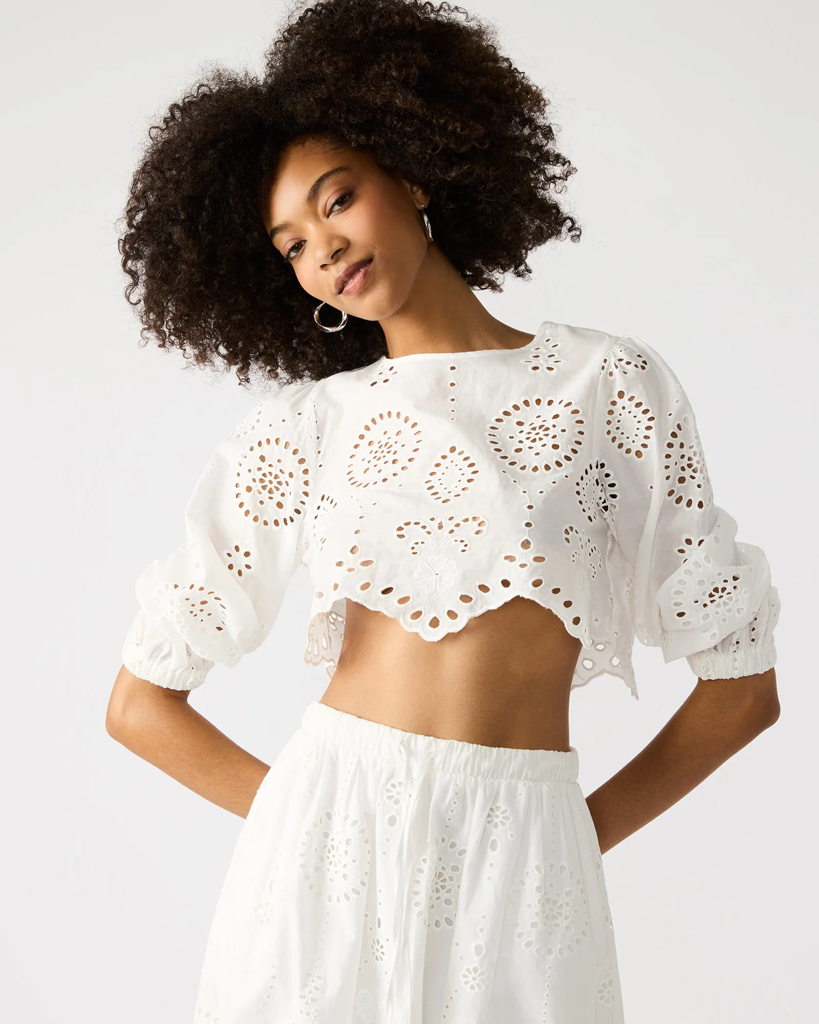 MEERA TOP WHITE sold by Steve Madden product image thumbnail 3