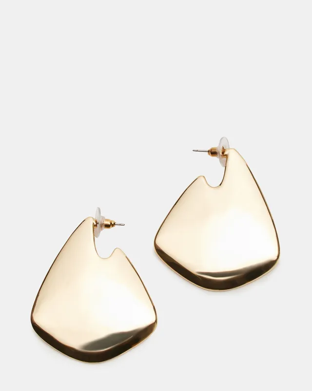 GEOMETRIC EARRINGS GOLD sold by Steve Madden