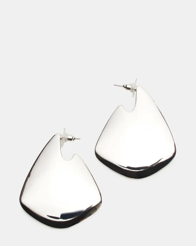 GEOMETRIC EARRINGS SILVER sold by Steve Madden