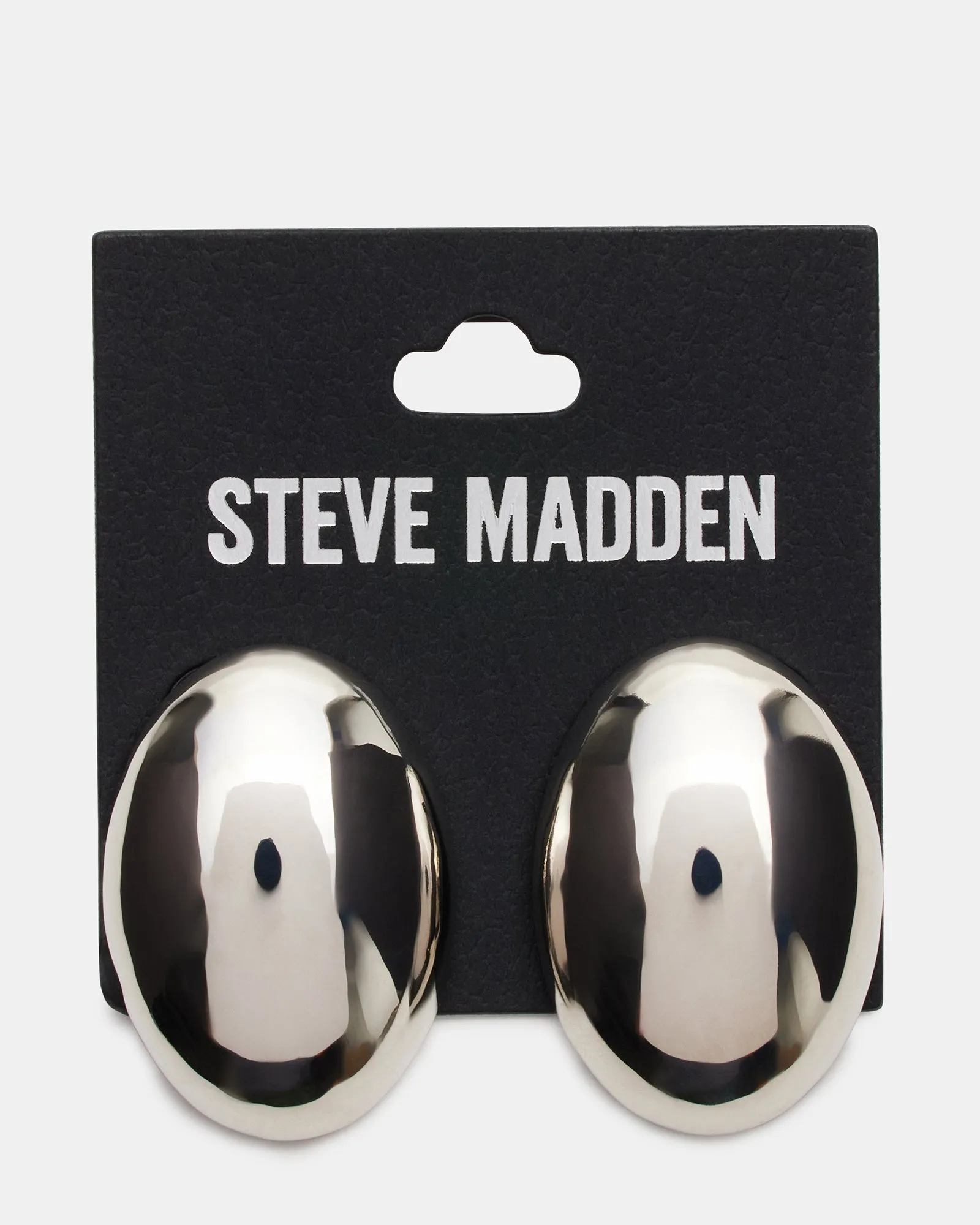 OVAL STUD EARRINGS SILVER sold by Steve Madden product image thumbnail 3