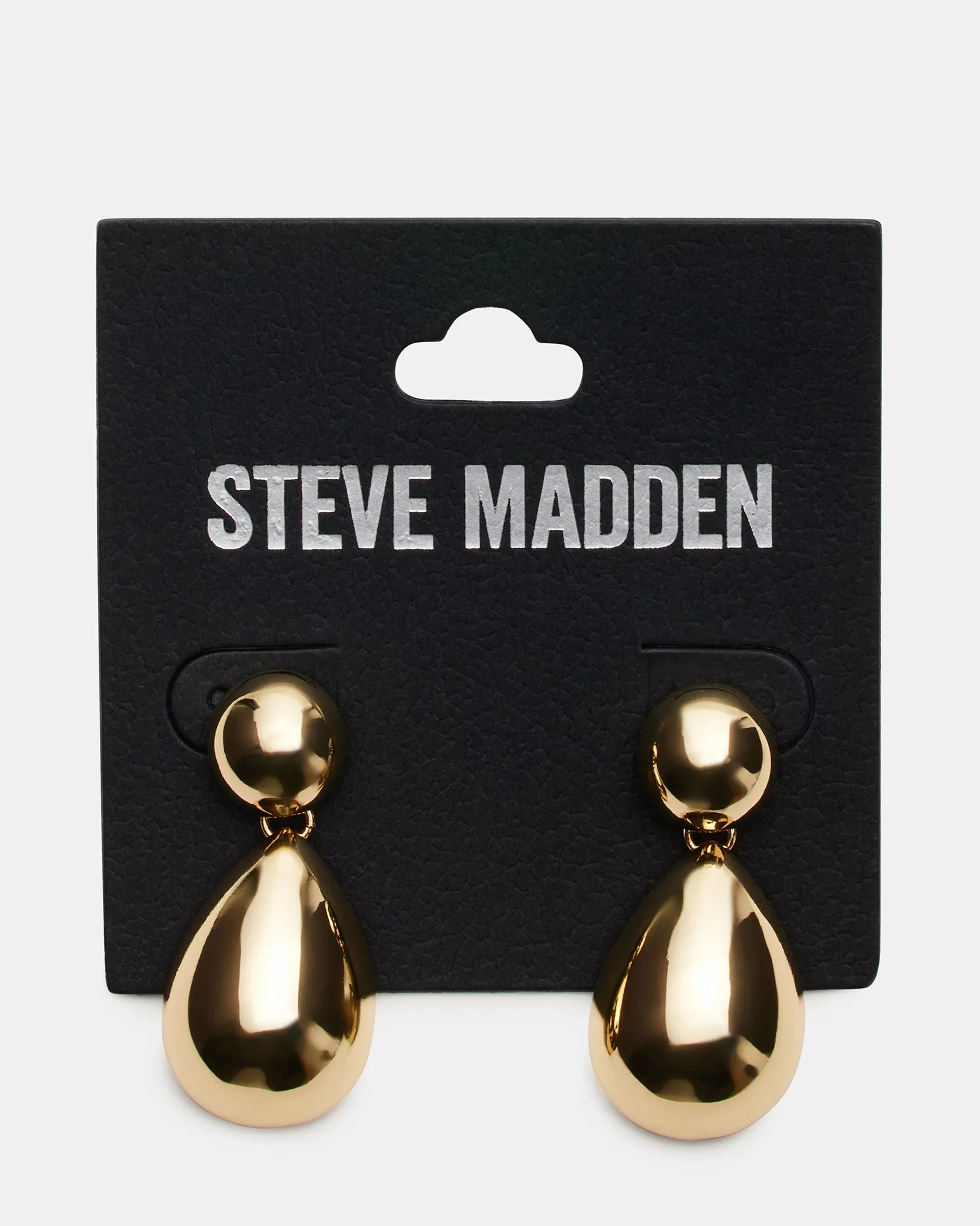 DOUBLE TEARDROP EARRINGS GOLD sold by Steve Madden product image thumbnail 3