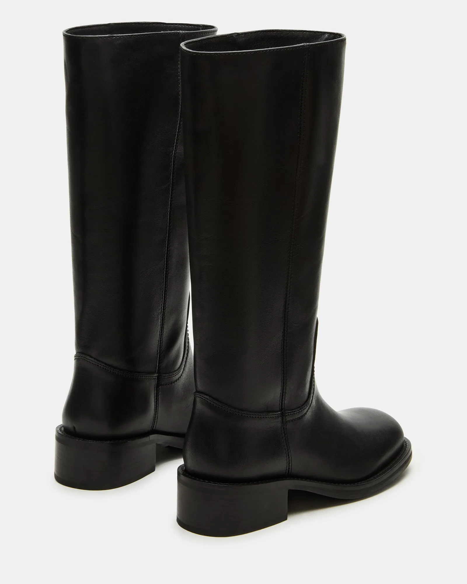 RIGGS BLACK LEATHER WIDE CALF sold by Steve Madden product image thumbnail 5