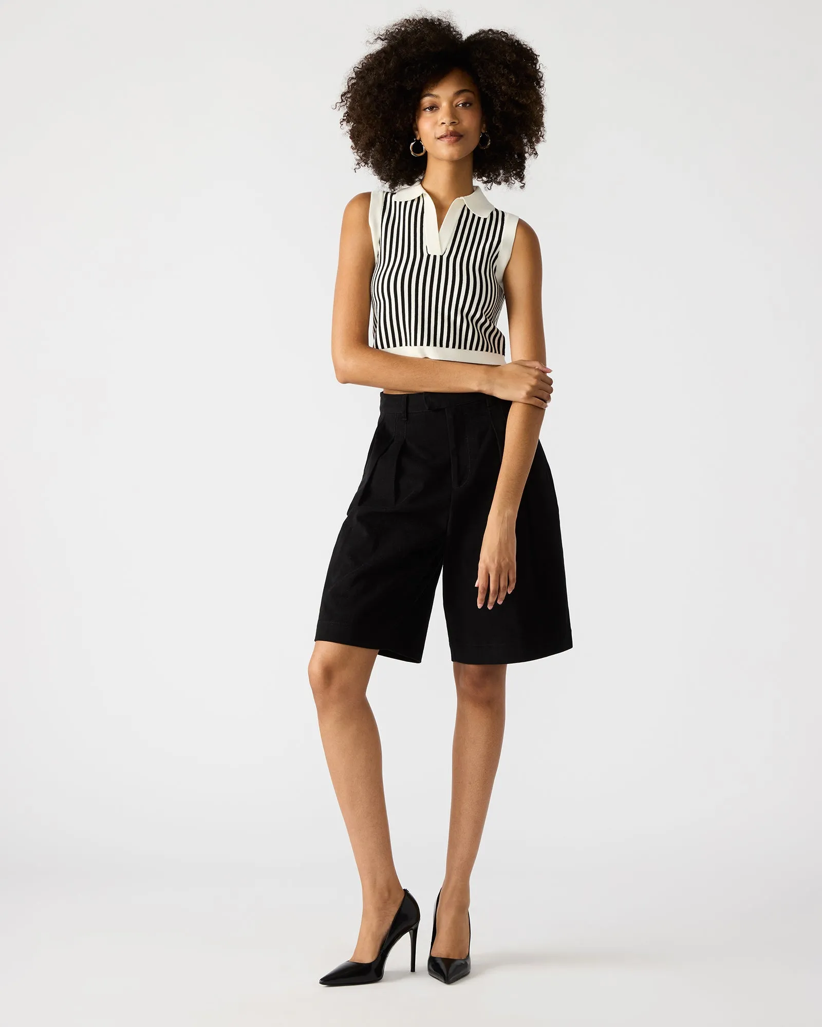 AMERY SWEATER BLACK/WHITE sold by Steve Madden product image thumbnail 3
