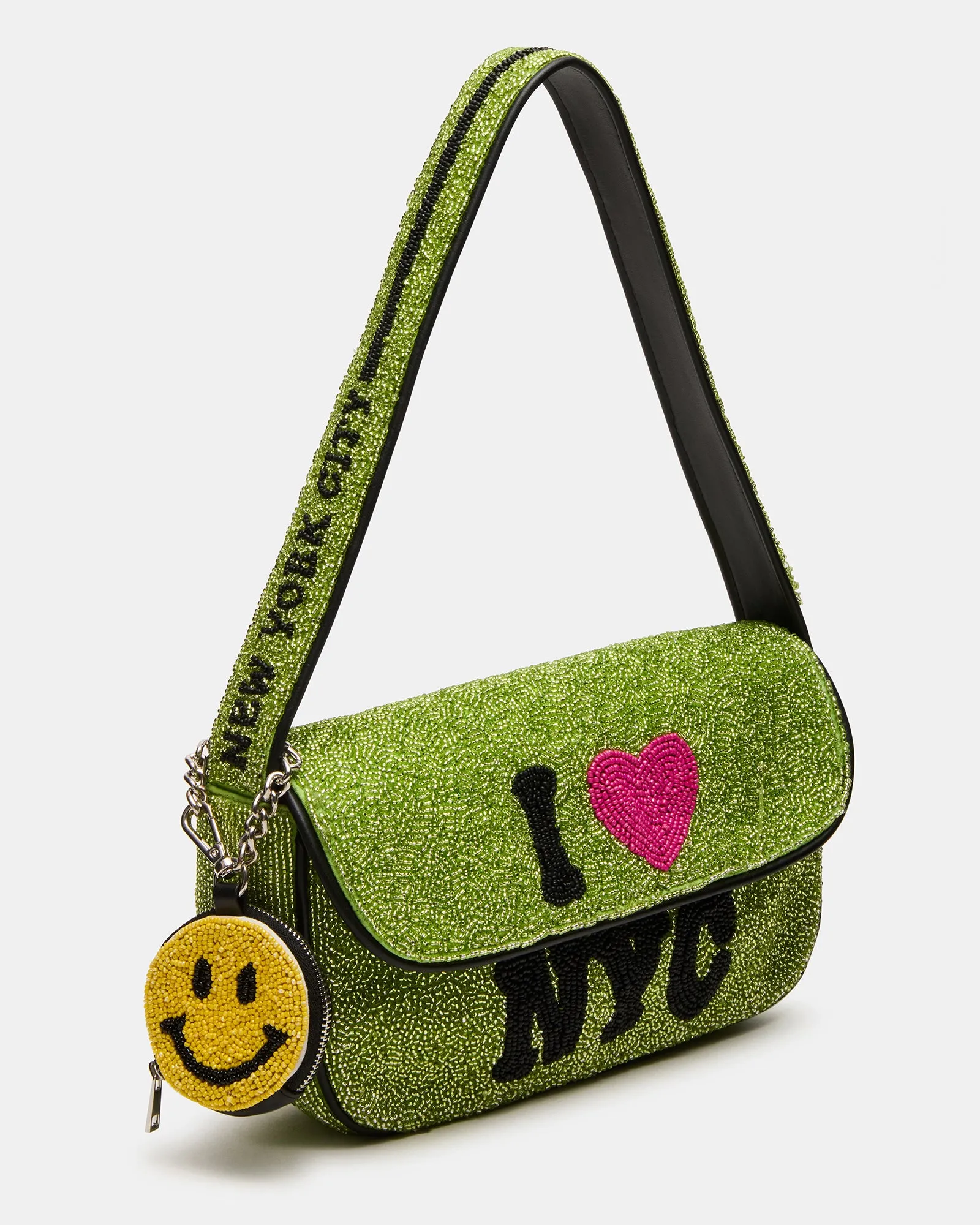 NEW YORK BEADED BAG GREEN sold by Steve Madden product image thumbnail 3