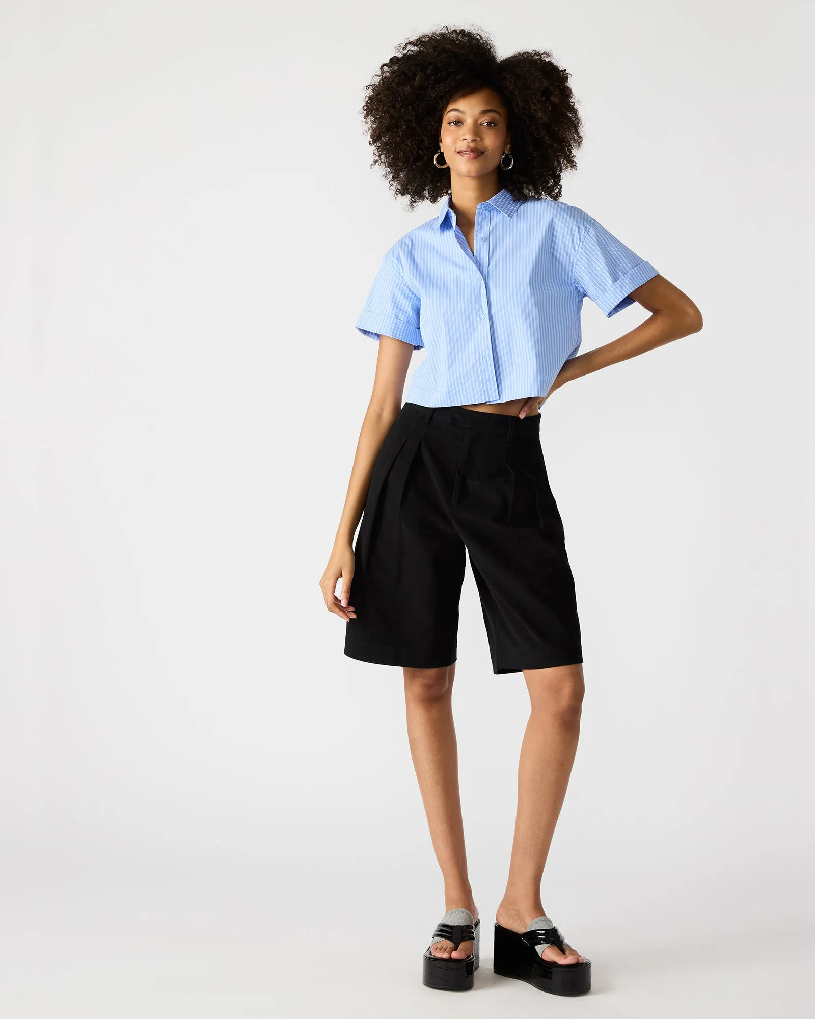 TULA TOP BLUE/WHITE sold by Steve Madden product image thumbnail 5