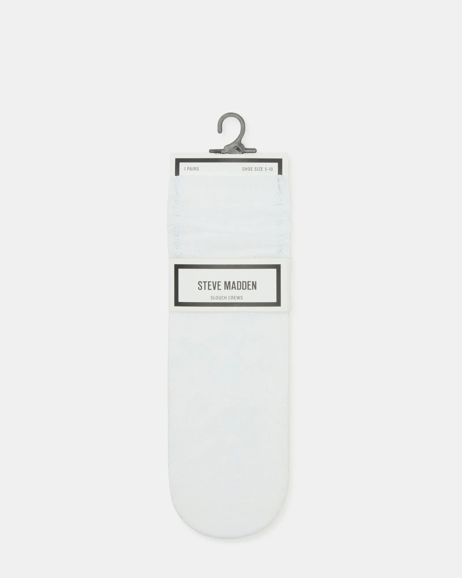 FISHNET SLOUCHY CREW SOCKS WHITE sold by Steve Madden product image thumbnail 3