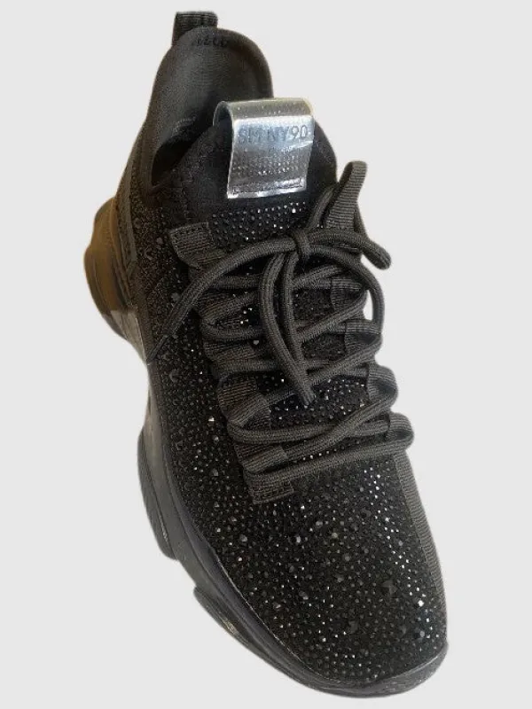 MAXIMUM BLACK RHINESTONES - SM REBOOTED made by Steve Madden