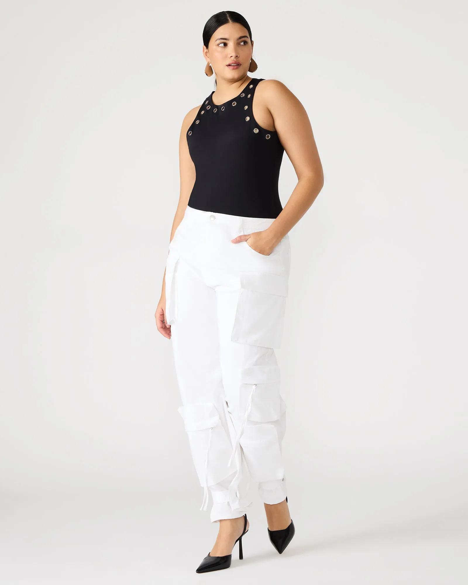 DUO PANT WHITE sold by Steve Madden product image thumbnail 2