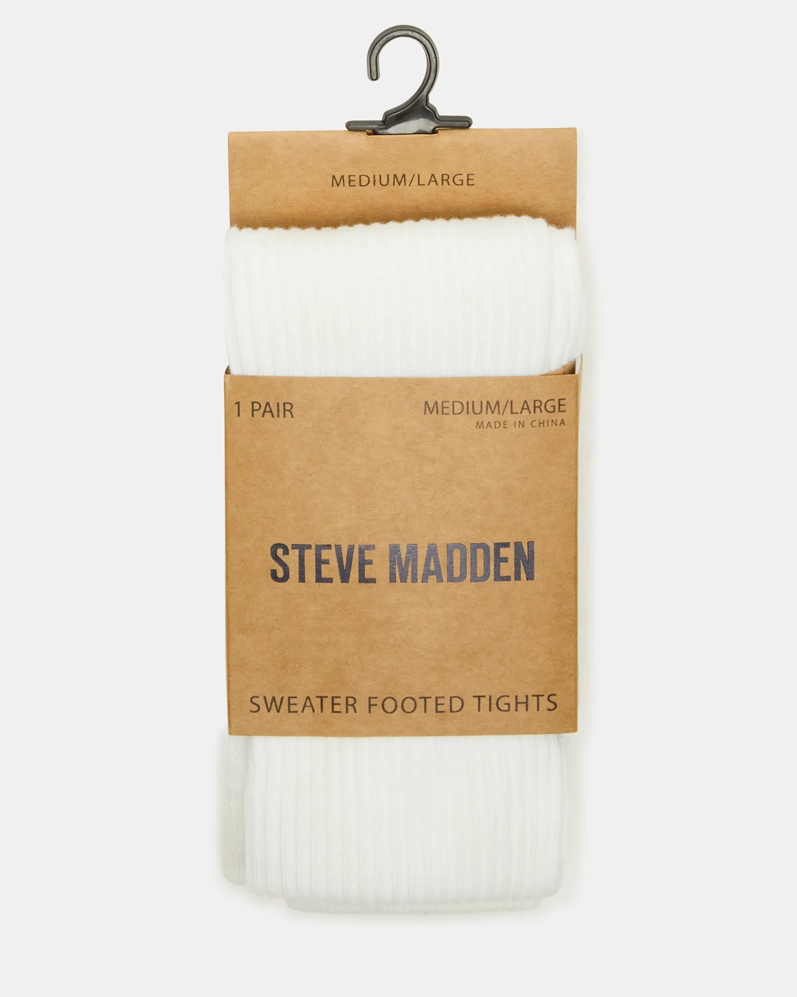 RIBBED KNIT TIGHTS OFF-WHITE sold by Steve Madden product image thumbnail 2