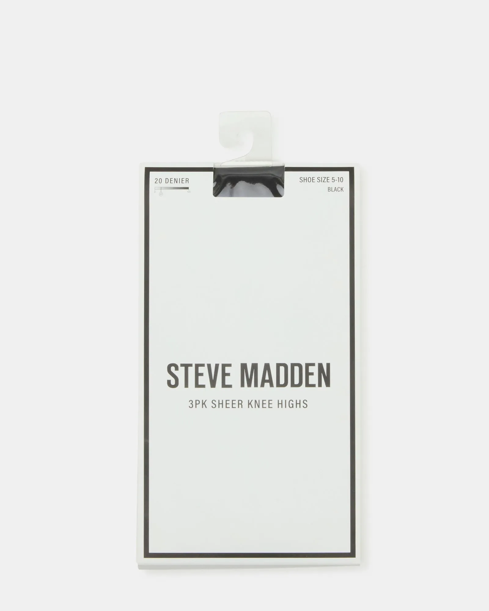 3 PACK SHEER KNEE HIGH SOCKS MESH BLACK sold by Steve Madden product image thumbnail 2