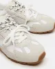 AZIEL WHITE SUEDE sold by Steve Madden