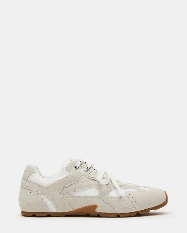 AZIEL WHITE SUEDE sold by Steve Madden