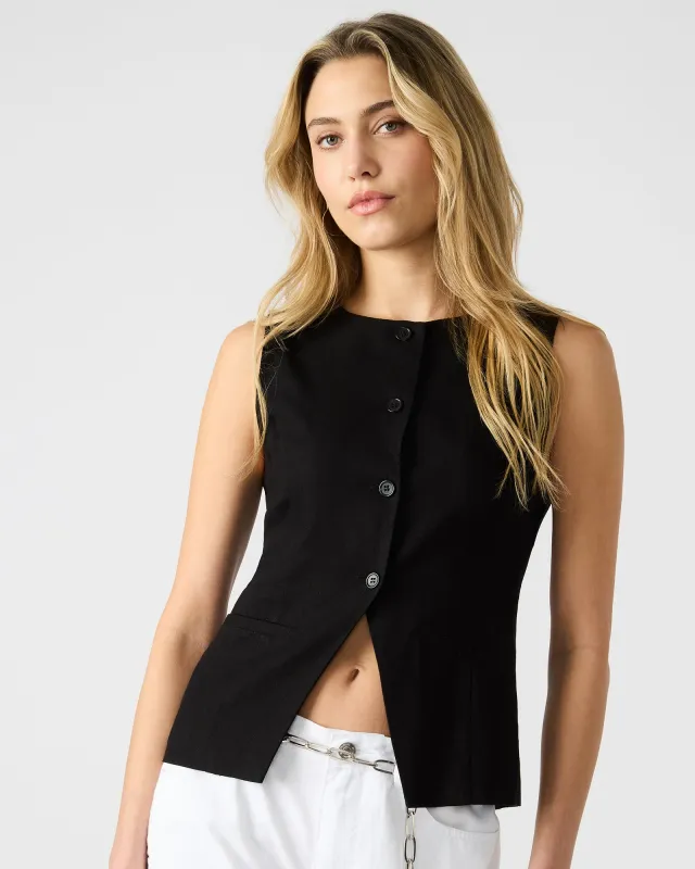 WESLEY TOP BLACK sold by Steve Madden