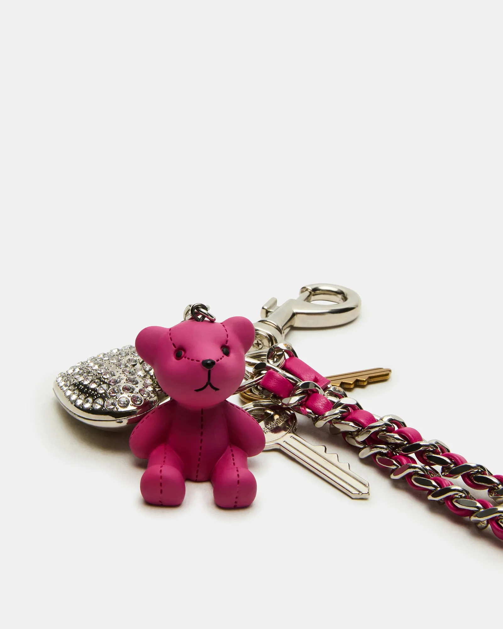 BEARY BAG CHARM FUCHSIA sold by Steve Madden product image thumbnail 3