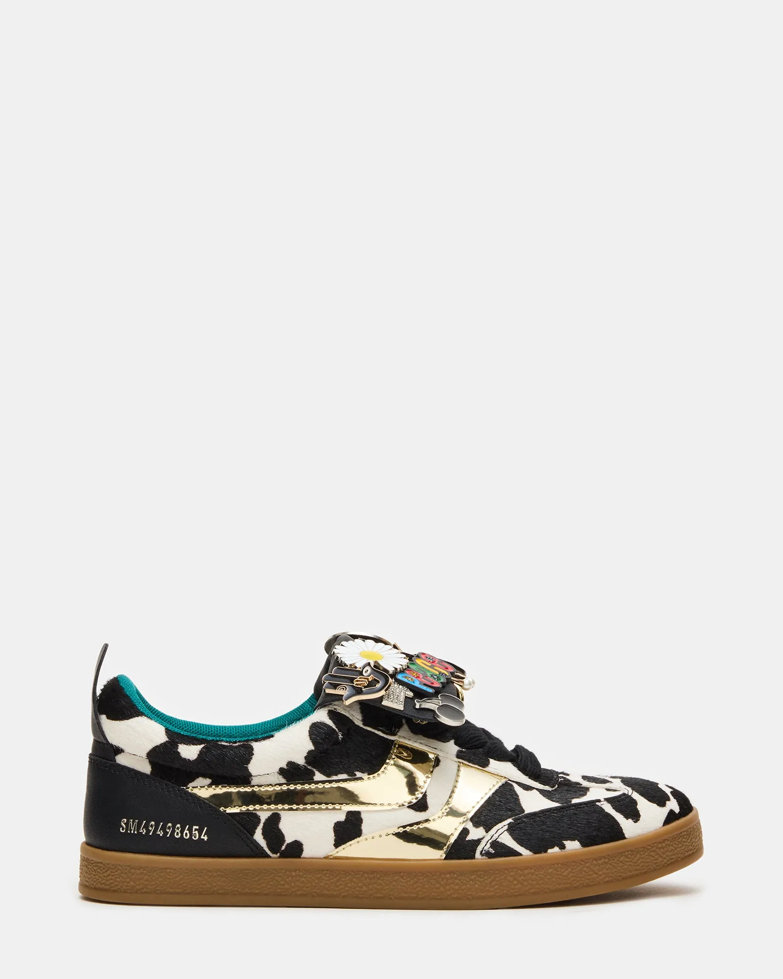WYATT BLACK COW PRINT sold by Steve Madden