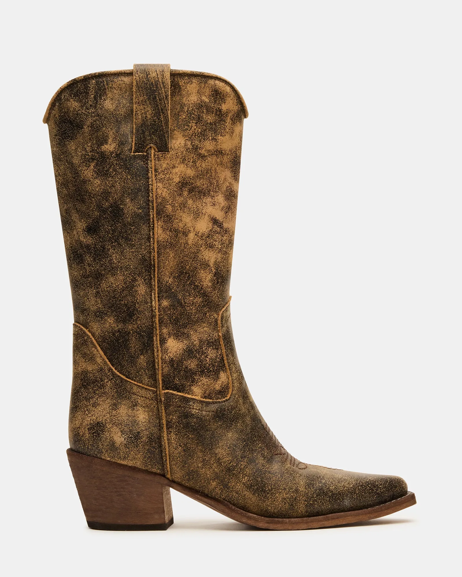ALBANY BROWN DISTRESSED sold by Steve Madden