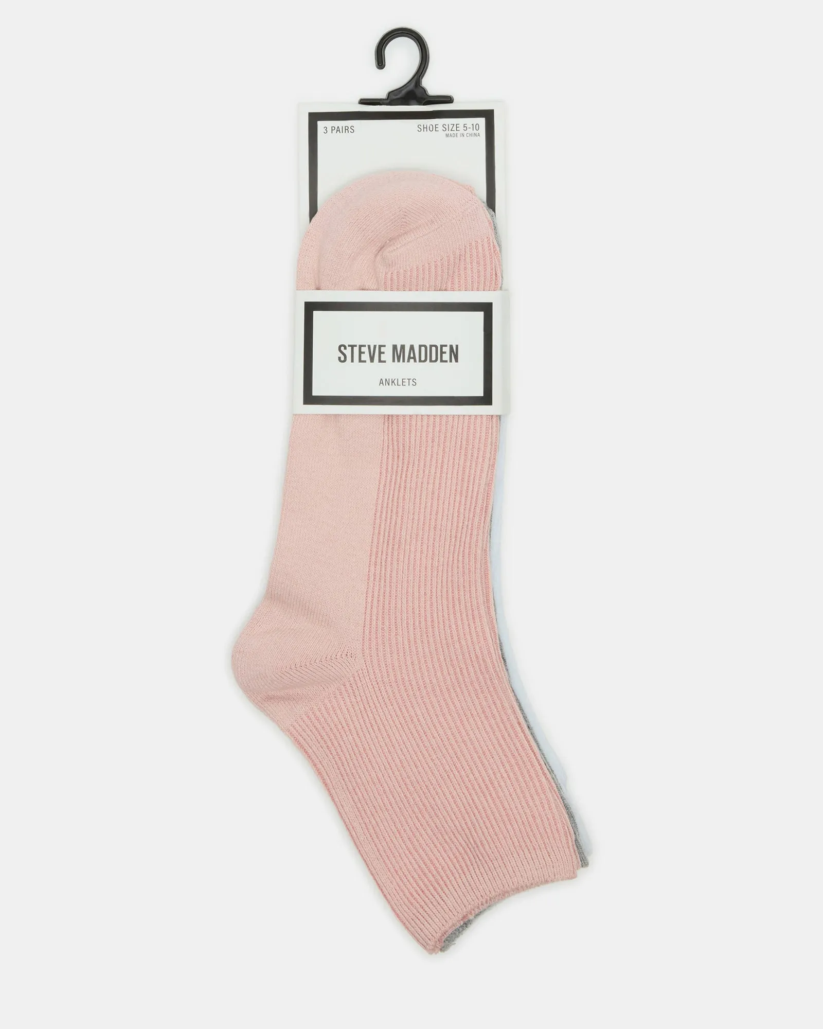3 PACK ANKLET SOCKS sold by Steve Madden product image thumbnail 3