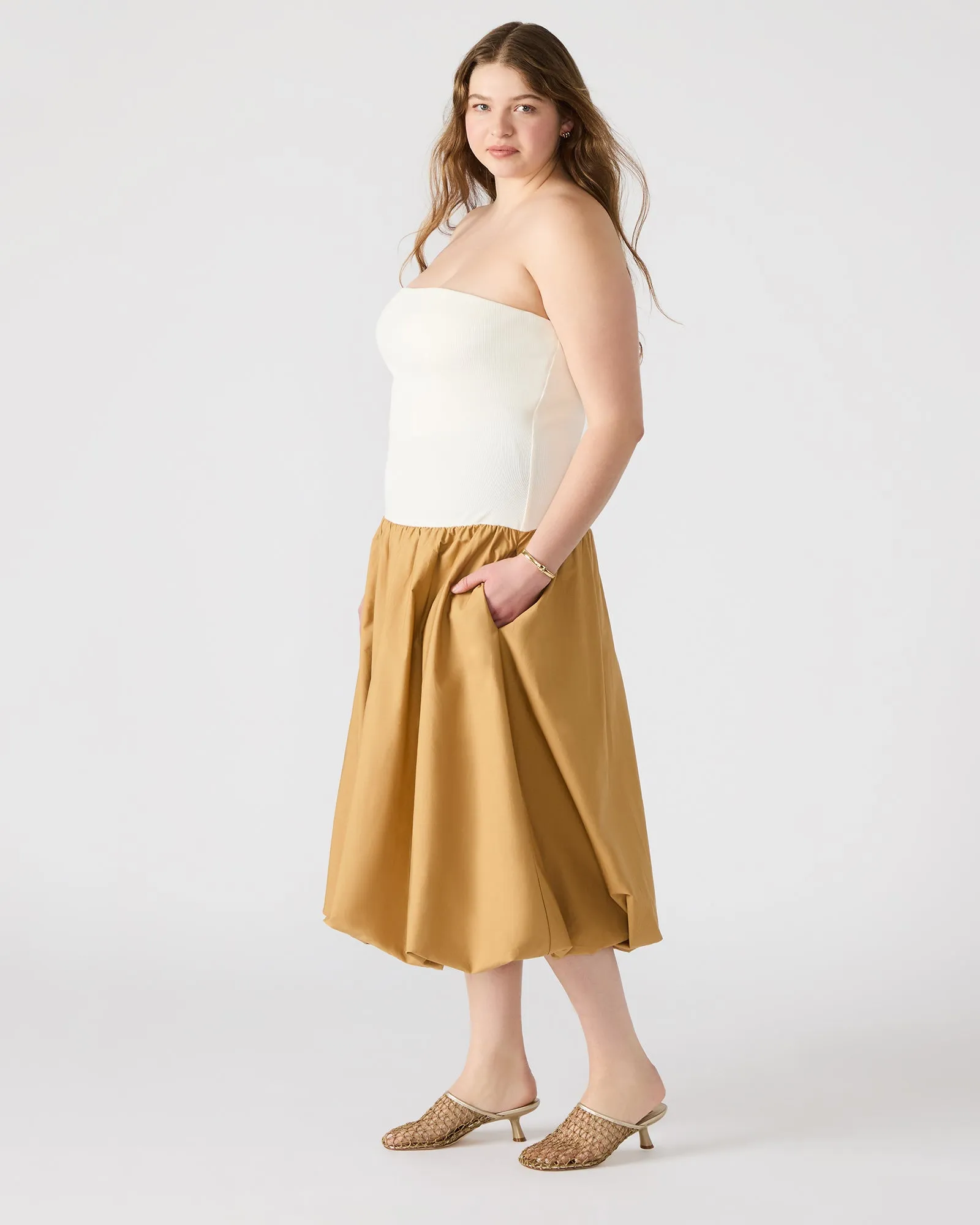 OLIVER DRESS TAUPE sold by Steve Madden product image thumbnail 3