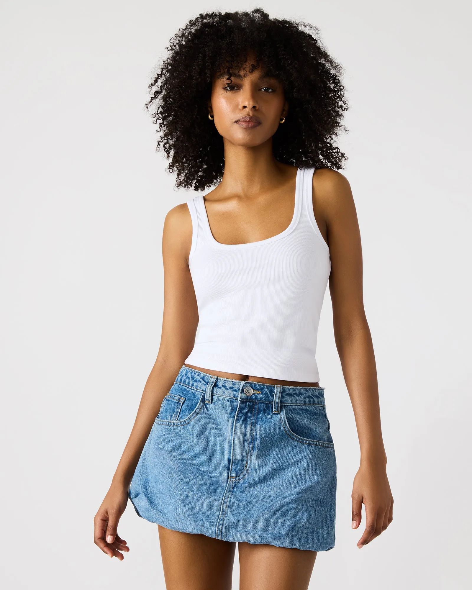 SIMONA DENIM SKIRT sold by Steve Madden product image thumbnail 5