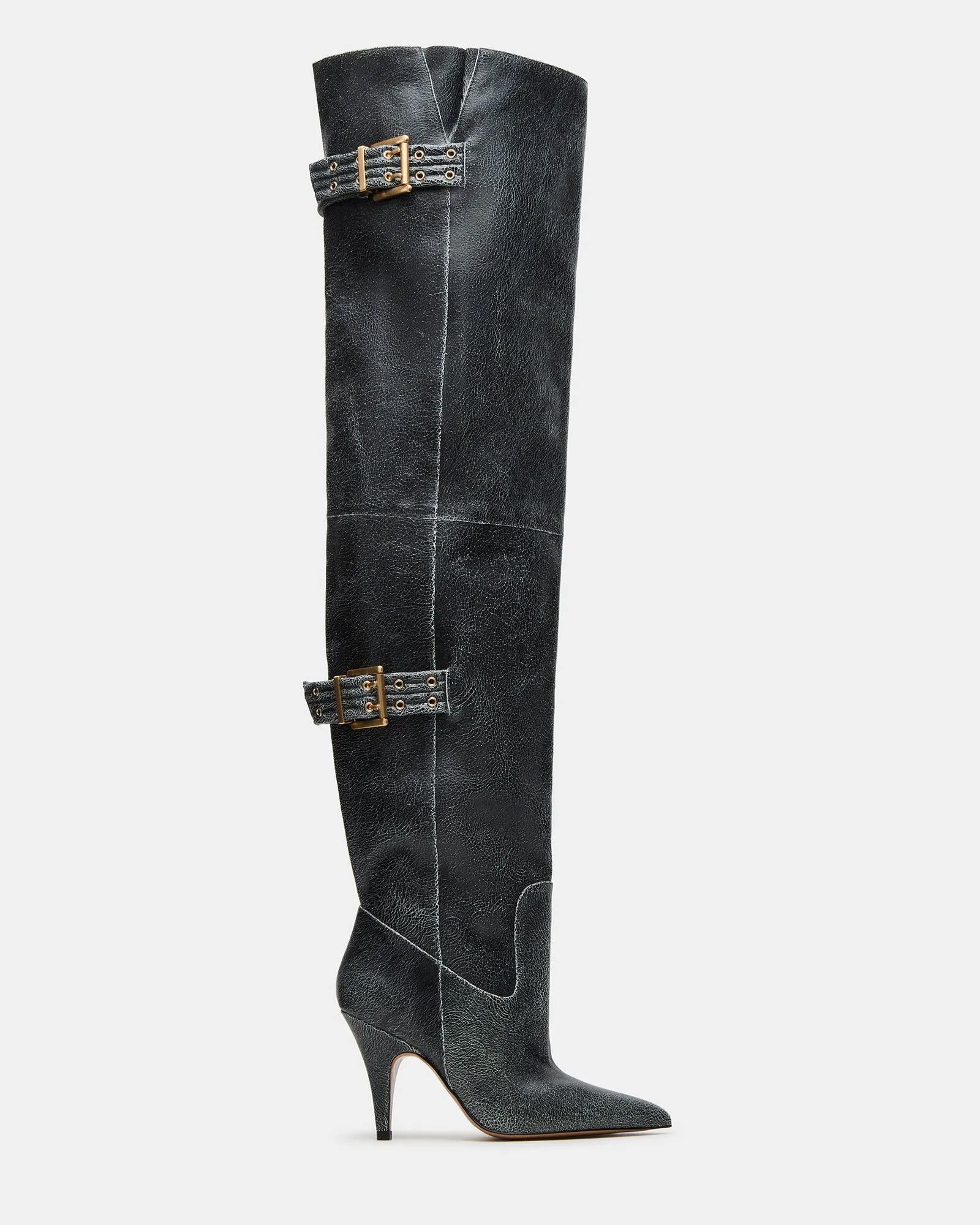 BADDIE BLACK DISTRESSED sold by Steve Madden