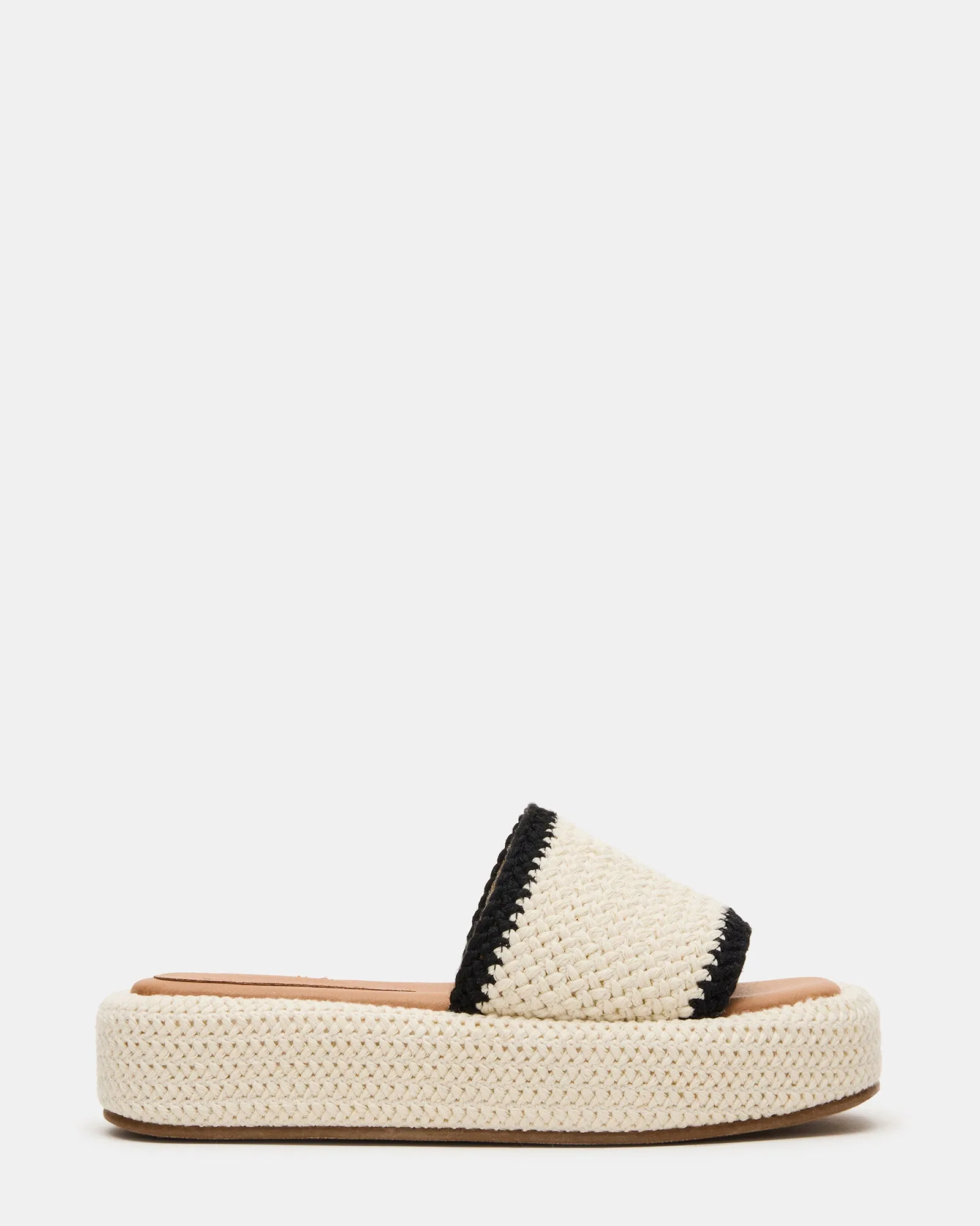 BEACHY WOVEN CREAM MULTI sold by Steve Madden