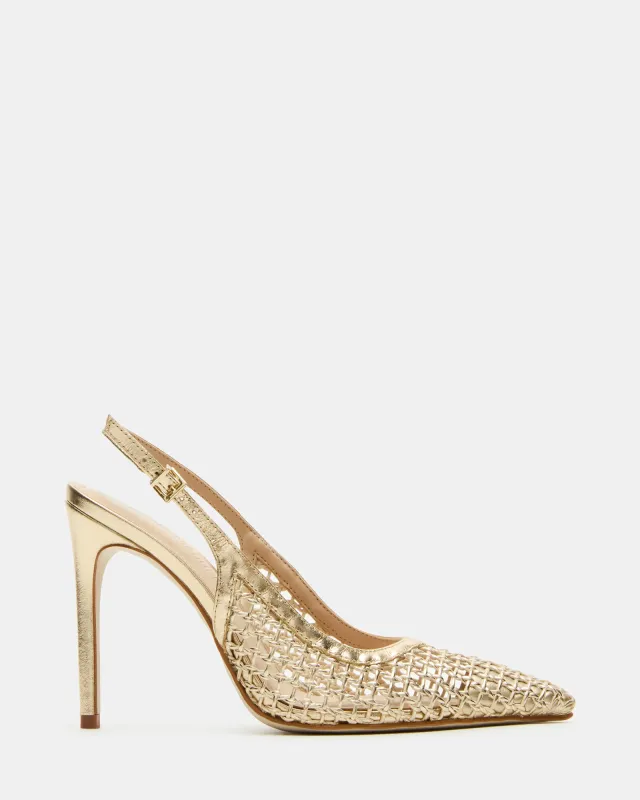 REYES WOVEN GOLD sold by Steve Madden