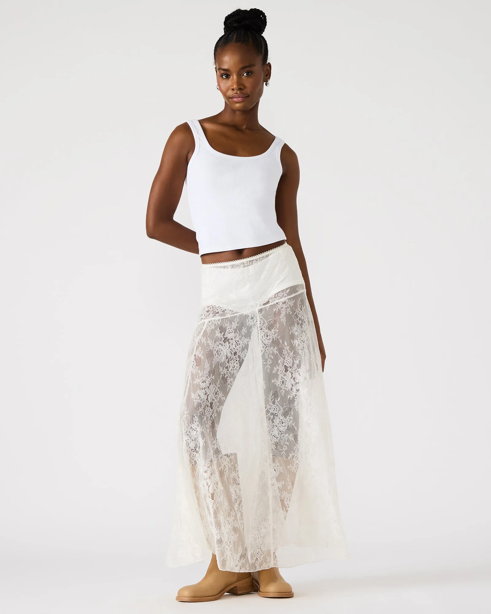 VEERA SKIRT WHITE sold by Steve Madden