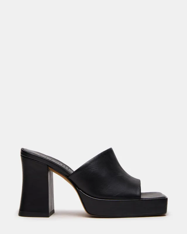 PIPPA BLACK LEATHER sold by Steve Madden