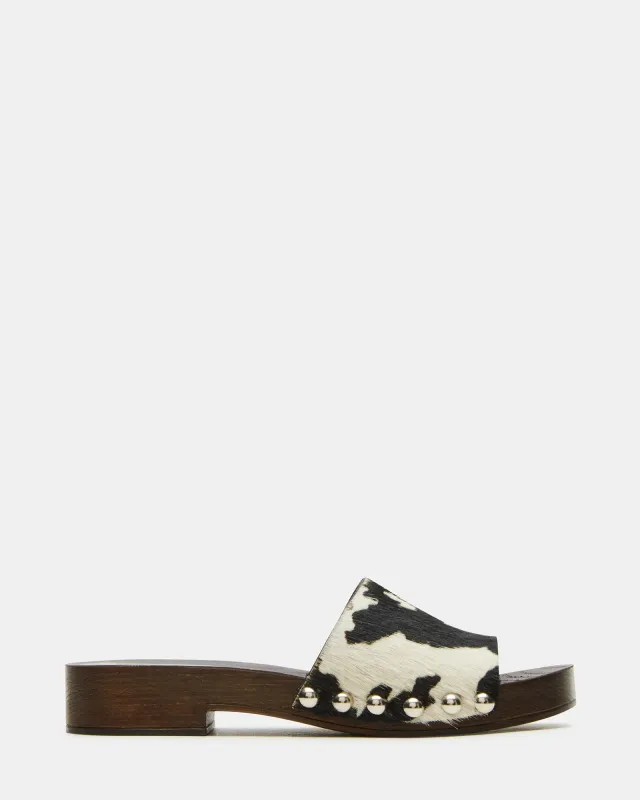 CENTO BLACK COW PRINT sold by Steve Madden