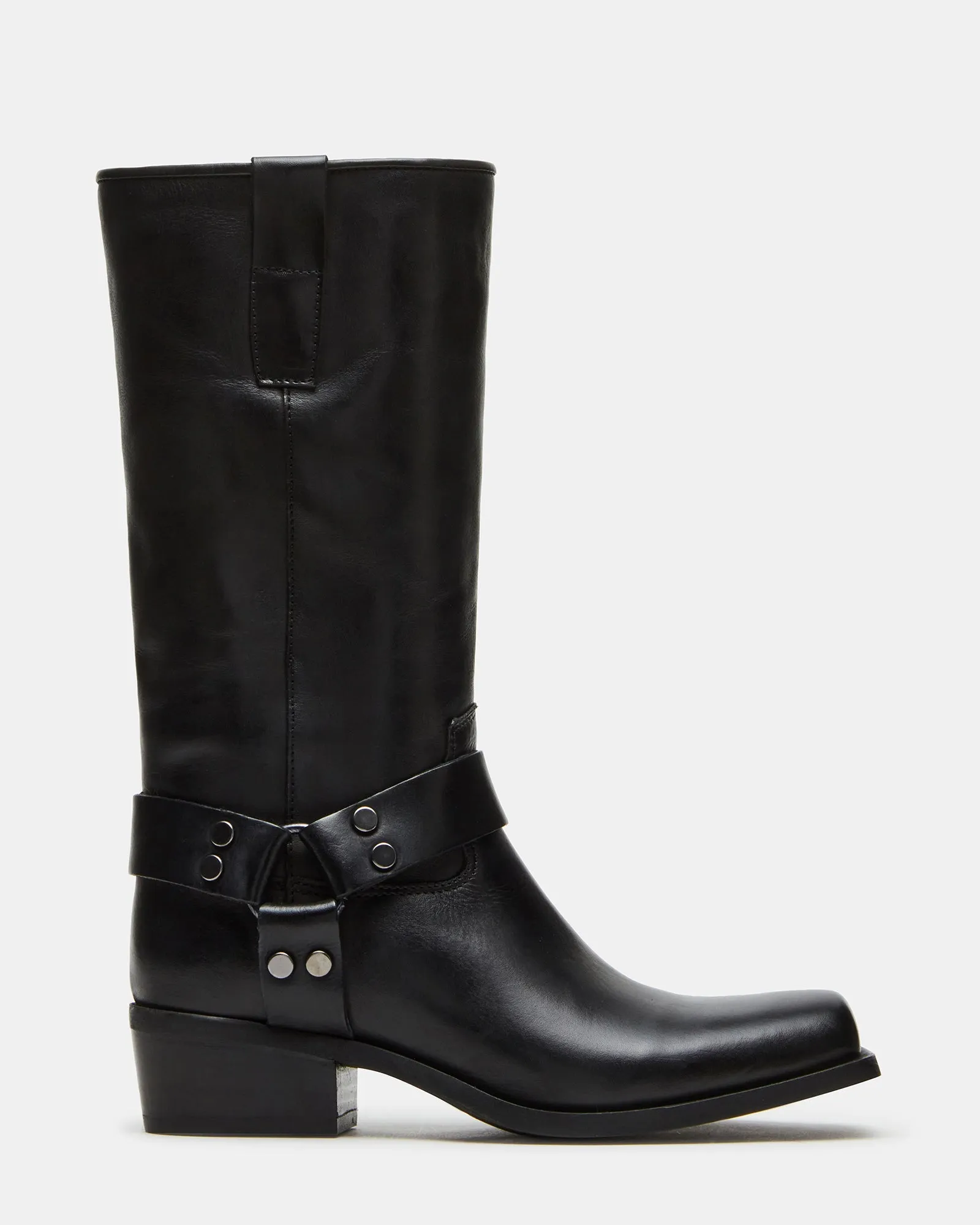 RUSKIN BLACK LEATHER - SM REBOOTED sold by Steve Madden