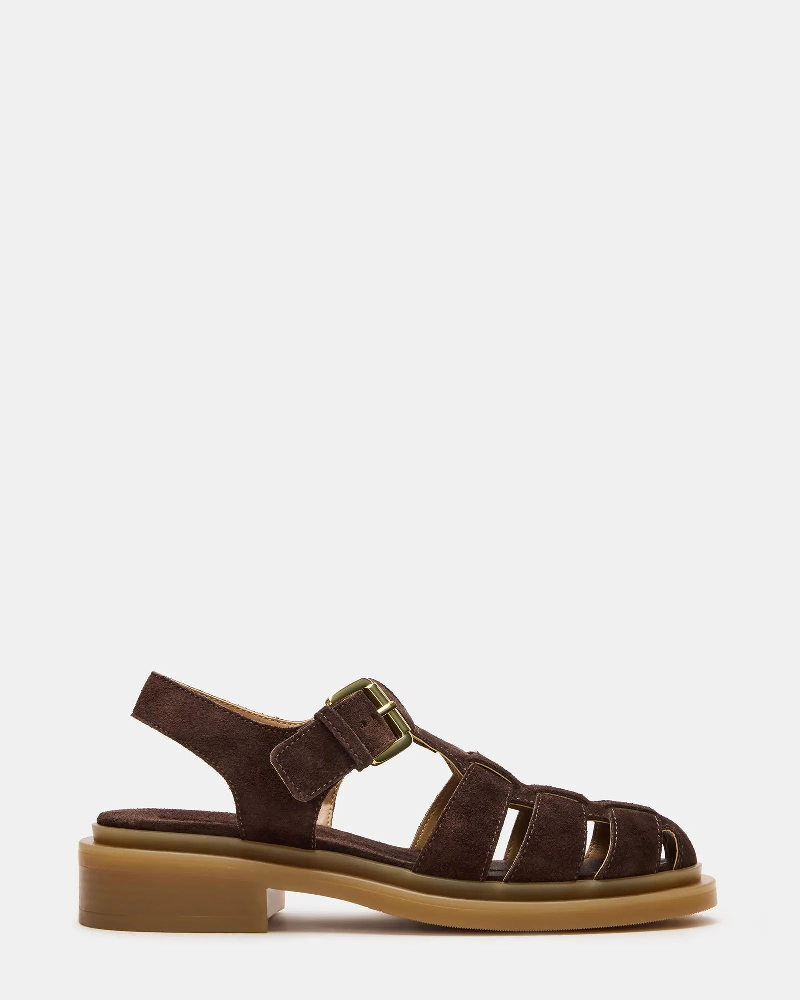 TOPE CHOCOLATE BROWN SUEDE sold by Steve Madden