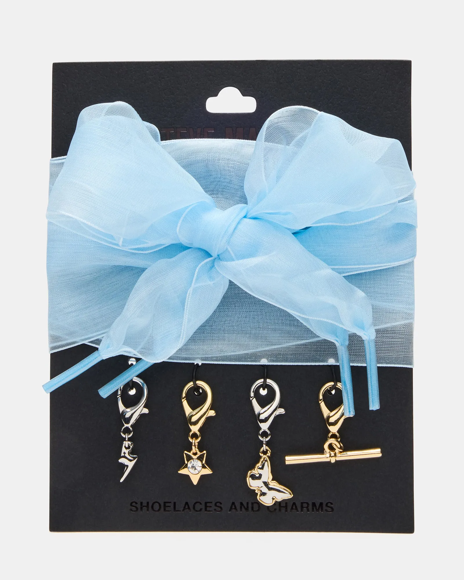 SHOE LACES AND CHARMS BLUE sold by Steve Madden
