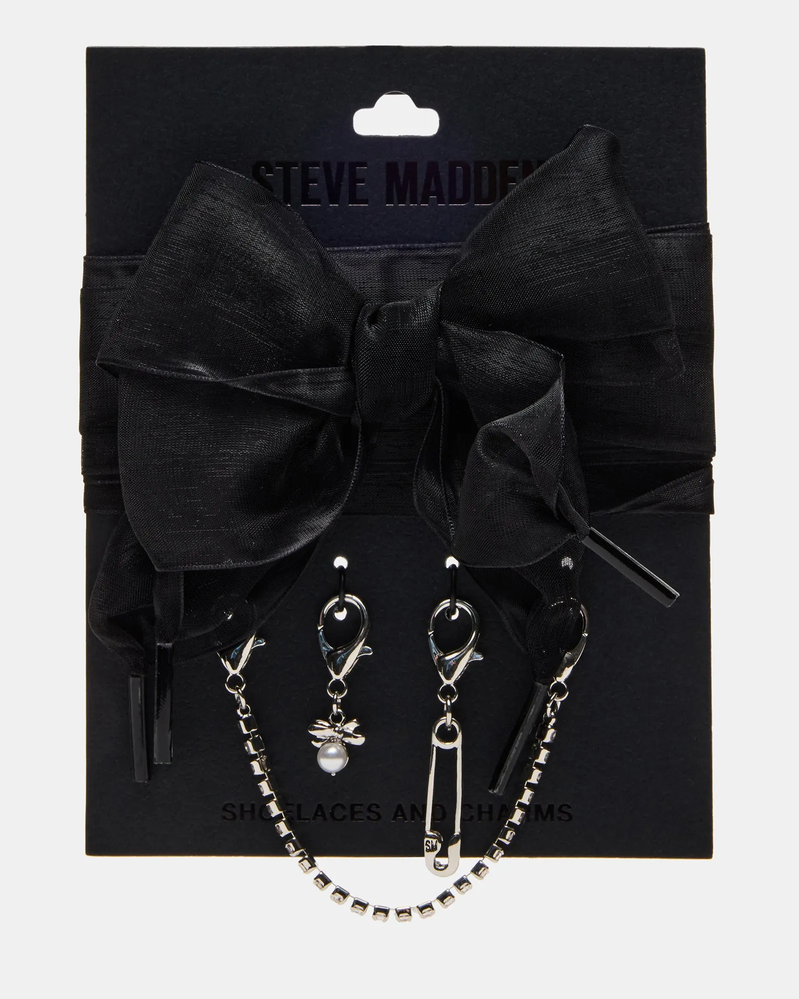 SHOE LACES AND CHARMS BLACK sold by Steve Madden