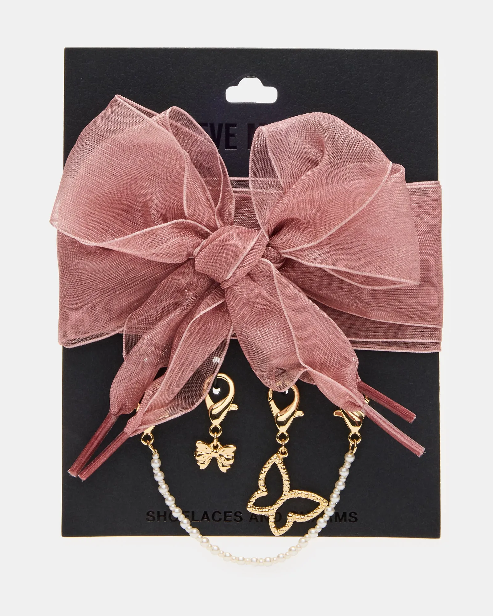 SHOE LACES AND CHARMS PINK sold by Steve Madden