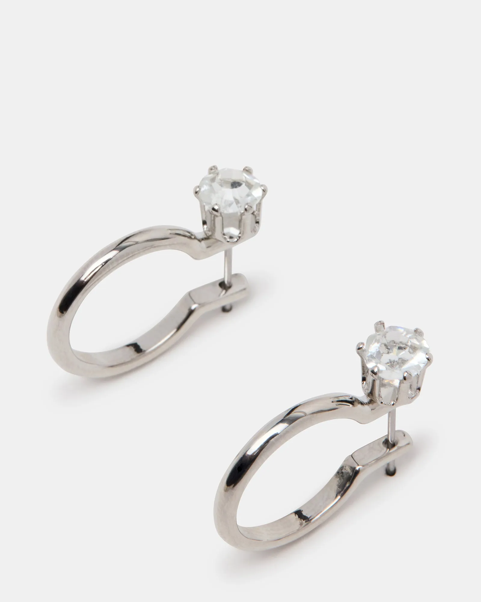 CRYSTAL EARRINGS SET BLACK/SILVER sold by Steve Madden product image thumbnail 3