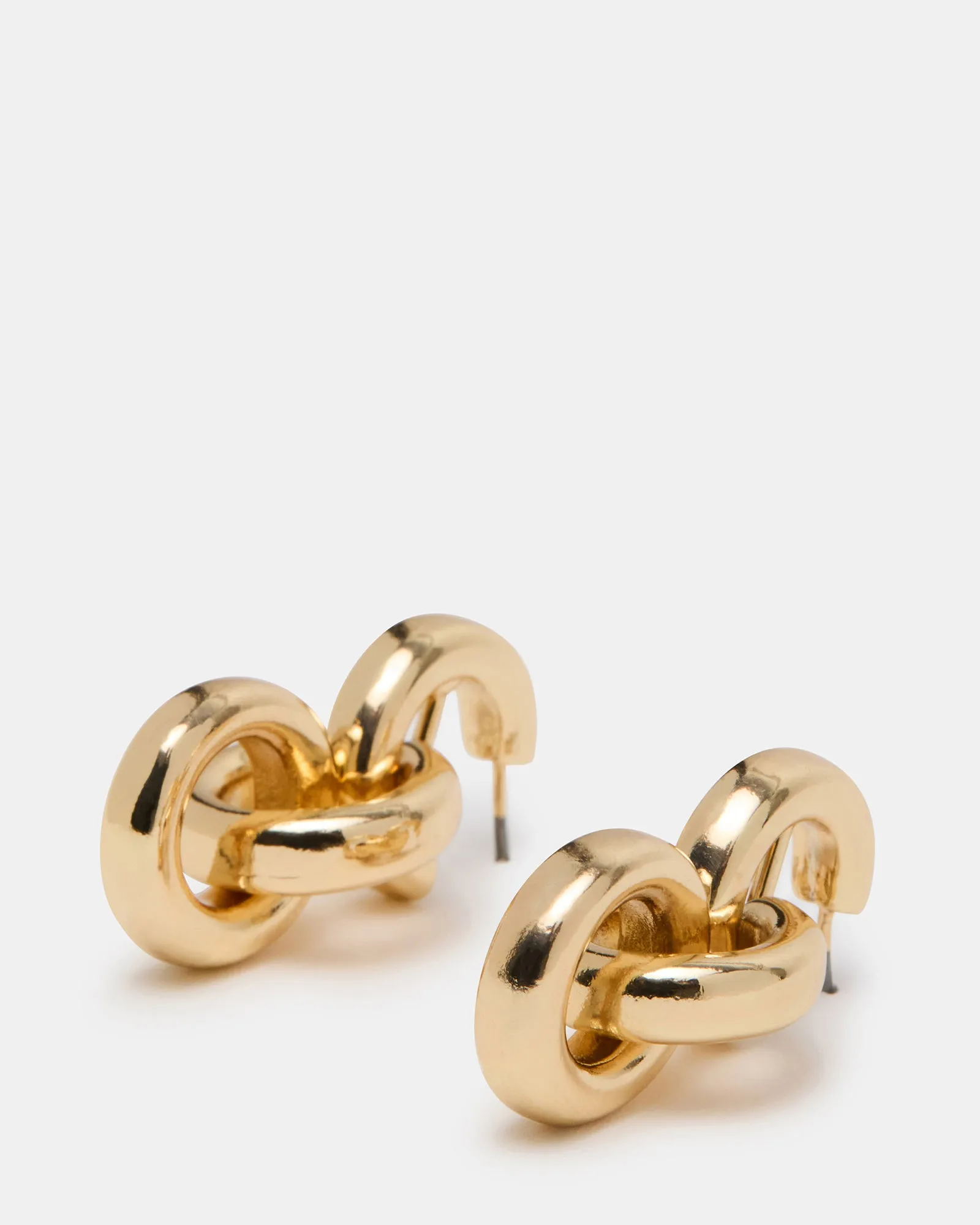 LOCK DROP EARRINGS GOLD sold by Steve Madden product image thumbnail 2
