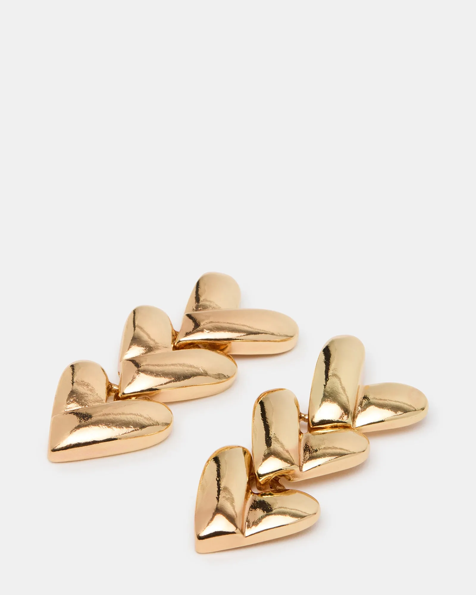 HEART LINEAR EARRINGS GOLD sold by Steve Madden product image thumbnail 2
