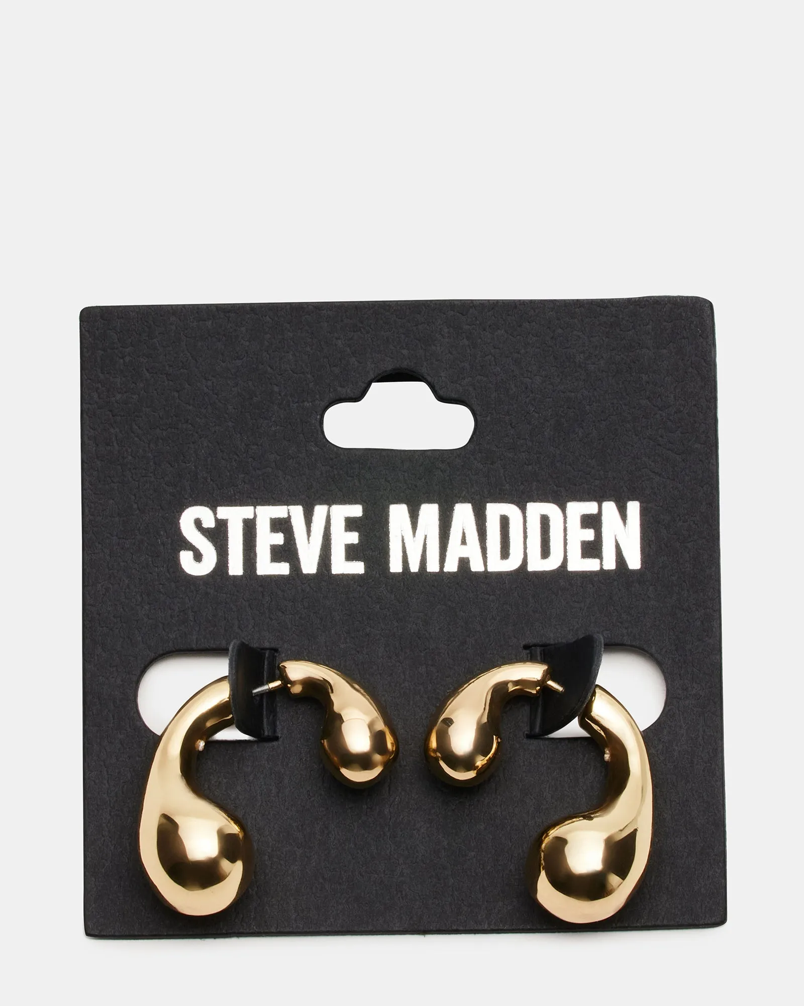 FRONT/BACK TEARDROP EARRINGS GOLD sold by Steve Madden product image thumbnail 3