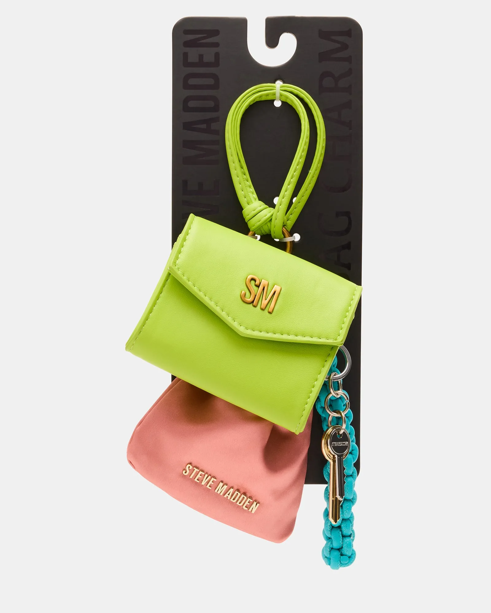 TRAVEL BAG CHARM GREEN MULTI sold by Steve Madden product image thumbnail 5