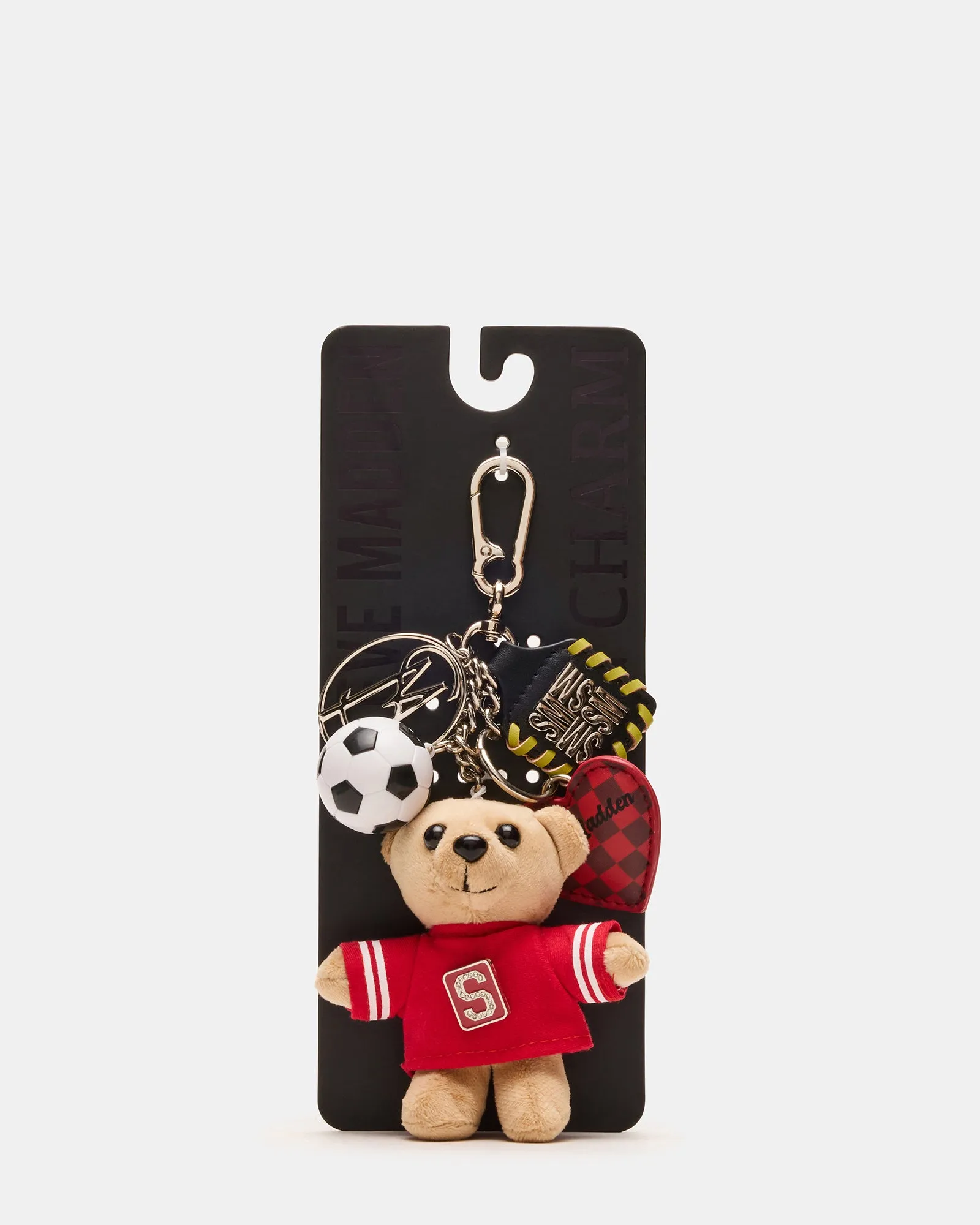 GOAL BAG CHARM RED MULTI sold by Steve Madden product image thumbnail 5