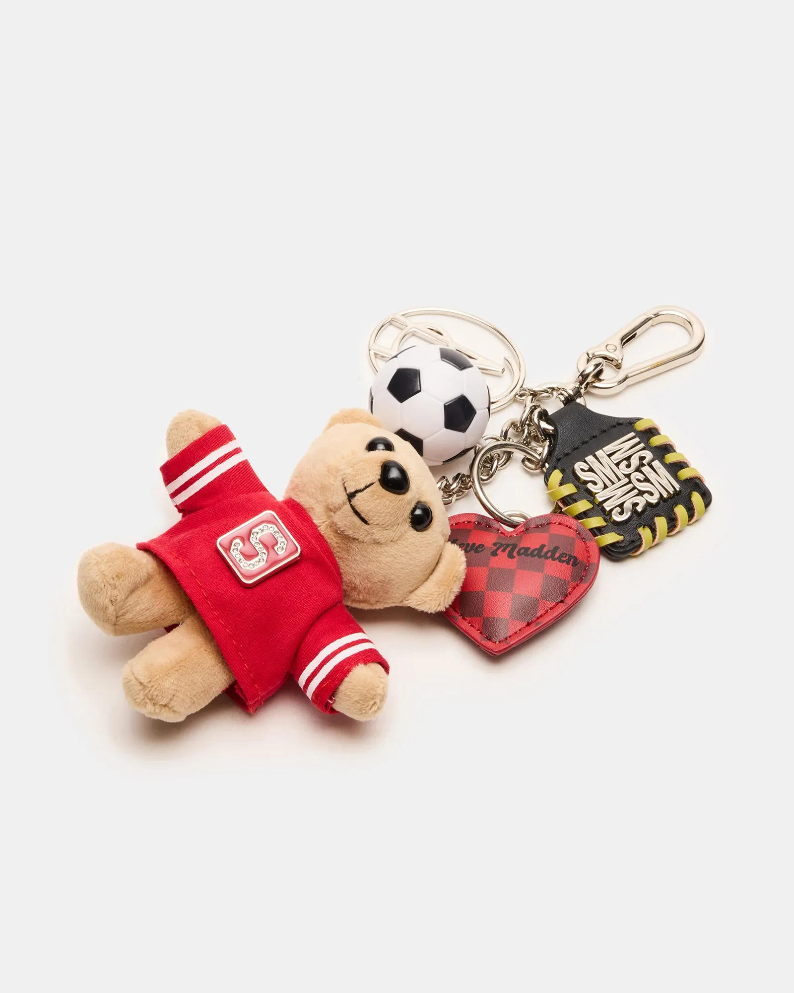 GOAL BAG CHARM RED MULTI sold by Steve Madden product image thumbnail 4