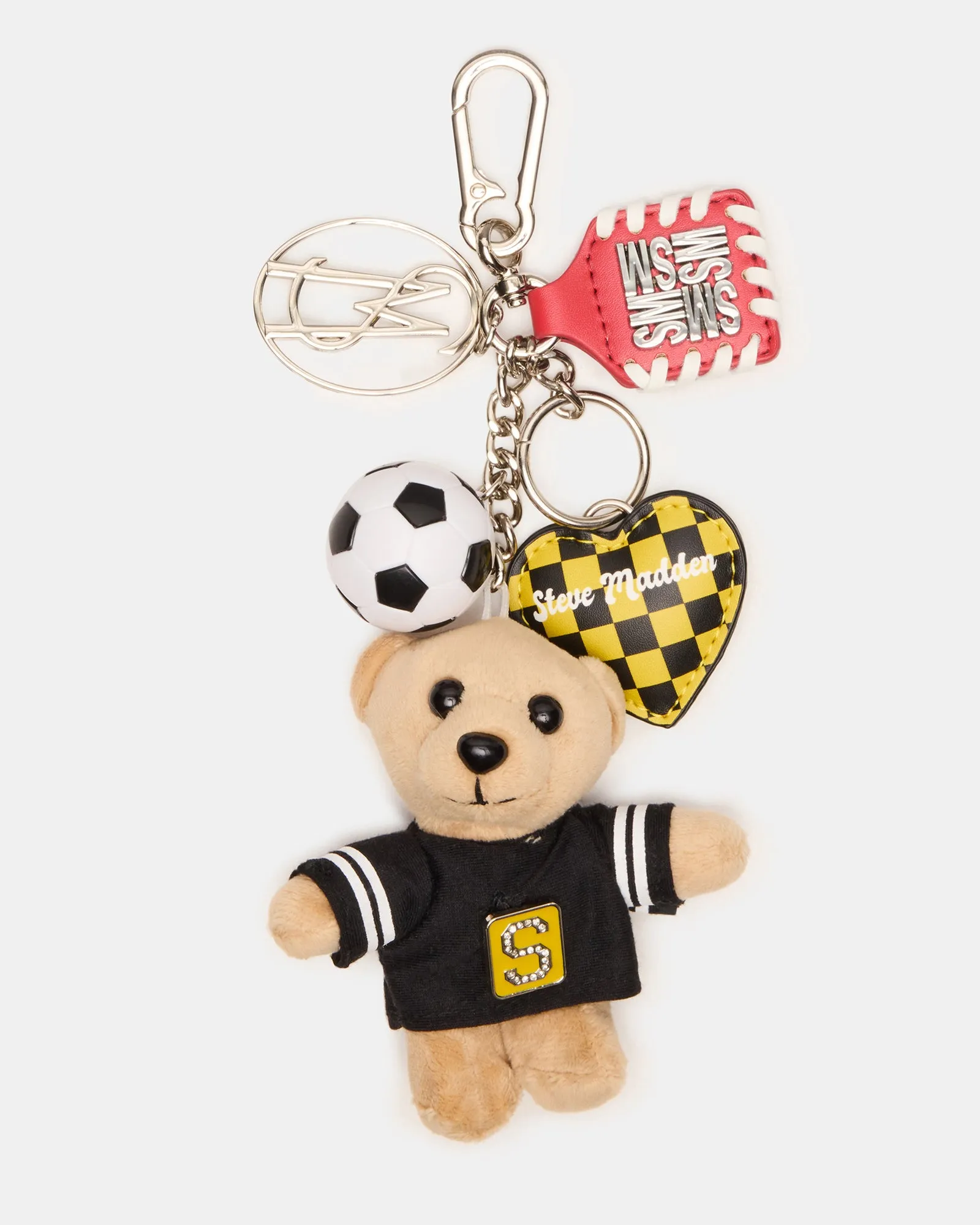 GOAL BAG CHARM BLACK/YELLOW sold by Steve Madden