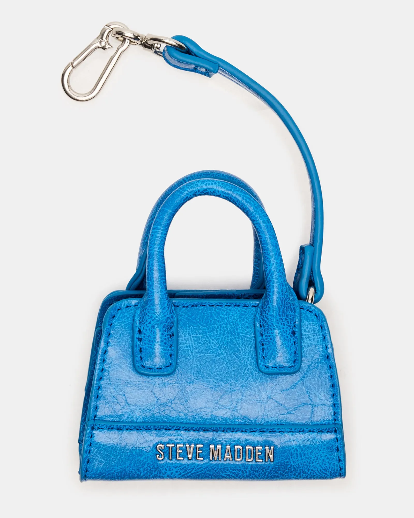MICRO TOTE BAG CHARM BLUE sold by Steve Madden