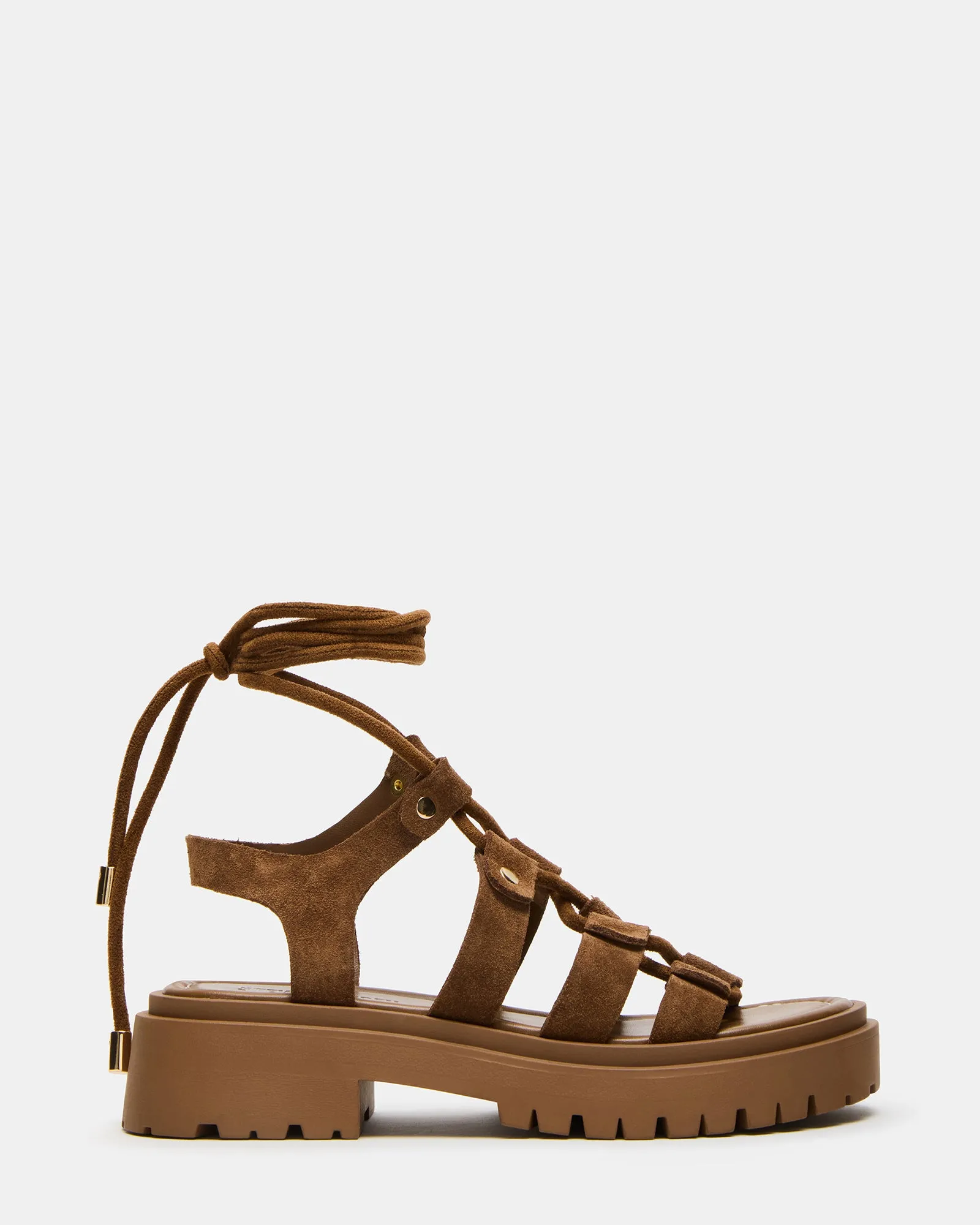 LYRIAN COGNAC SUEDE sold by Steve Madden
