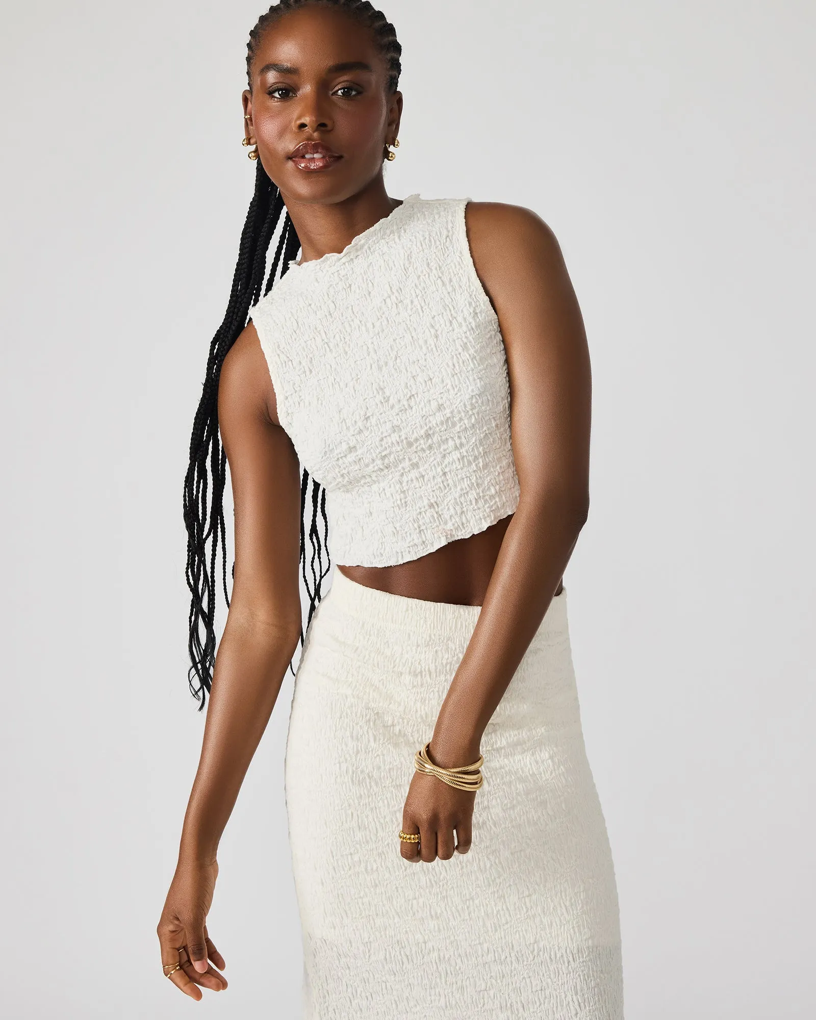 SEASIDE MAXI SKIRT SET CREAM sold by Steve Madden product image thumbnail 2